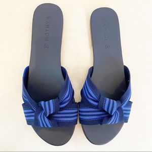 Rothy’s “The Knot” in Cobalt Stripe